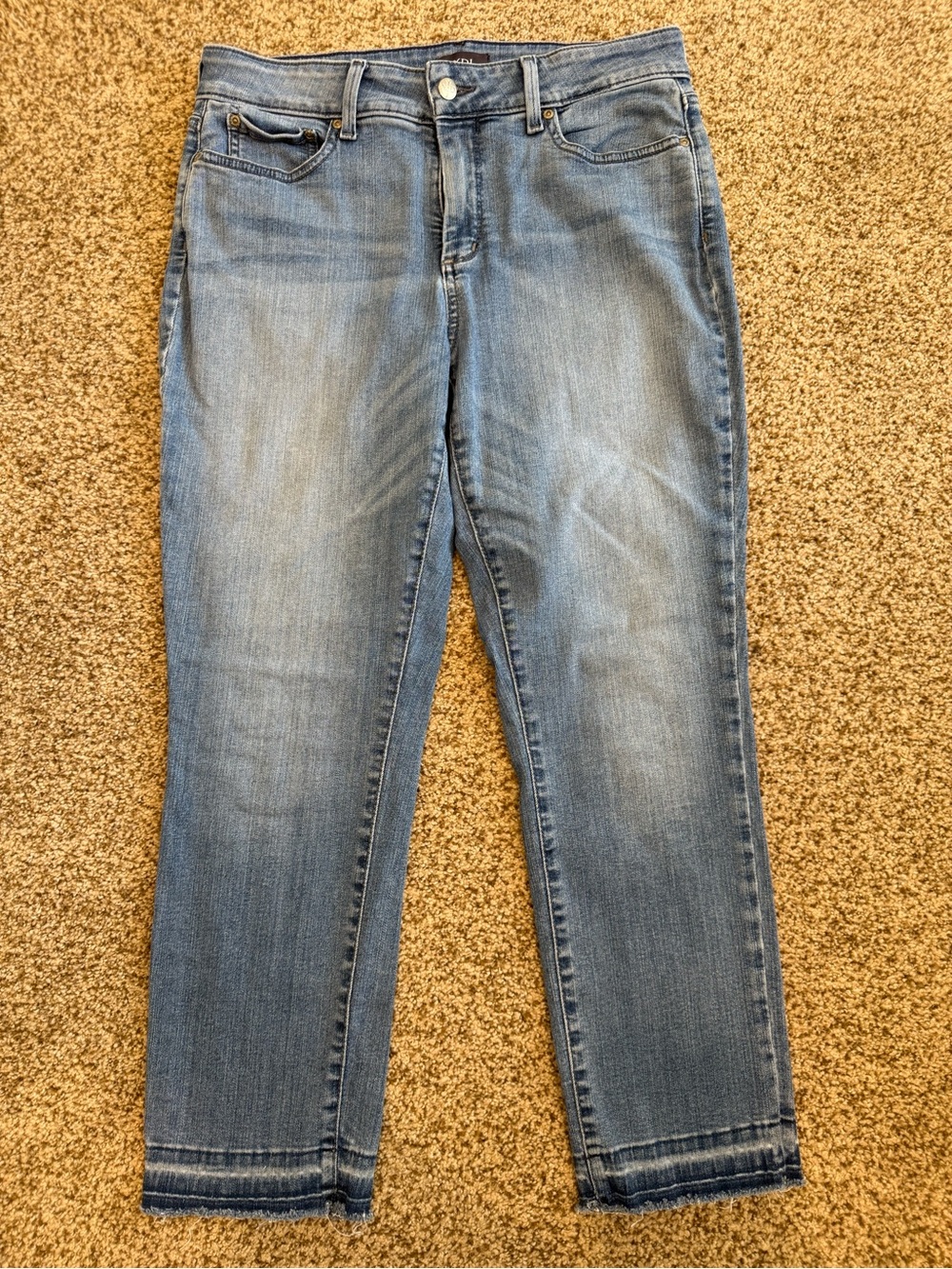 NYDJ Light Blue Ankle Crop Stretch Jeans